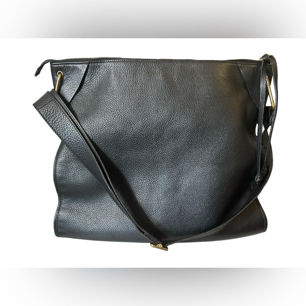 🔥Gucci Rare and unique Crossbody Messenger black Bag XL full leather unisex